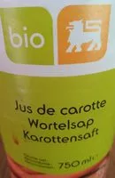 Mängden socker i Jus de carotte bio