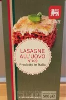 Mängden socker i Lasagne All'Uovo N°109