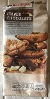 Mängden socker i Cookies triple chocolat