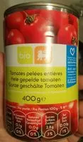 Mängden socker i Tomates pelées entières