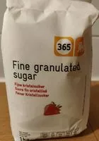 Mängden socker i Sucre fin cristallisé