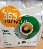 Mängden socker i Pads strong coffee