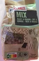 Mängden socker i Mix riz et kinoa