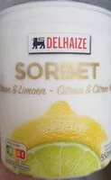Mängden socker i Sorbet Citron et Citron vert