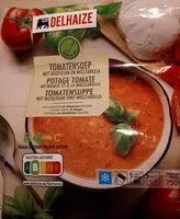 Mängden socker i Potage Tomate au basilic et Mozzarella