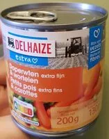 Mängden socker i Delhaize Petits pois & carottes extra fins