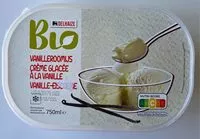 Mängden socker i Creme glacee vanille bio