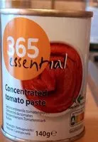 Mängden socker i Concentré de tomates