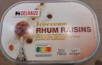 Mängden socker i Icecream rhum raisins
