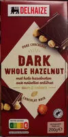 Mängden socker i Chocolat noir aux noisettes entières