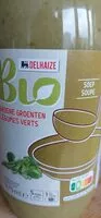Mängden socker i Soupe aux légumes verts bio
