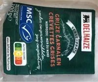 Mängden socker i Crevettes gruses mer du nord fraiches