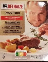 Mängden socker i Cuisse de canard sauce baie de sureau