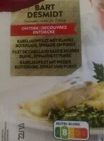 Mängden socker i Filet de cabillaud sauce beurre blanc, épinards et purée