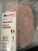 Mängden socker i Pâté de campagne