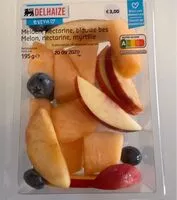 Mängden socker i Melon, nectarine, myrtille