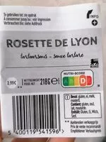 Mängden socker i Rosette de lyon