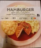Mängden socker i Hamburger.compote de pommes et purée