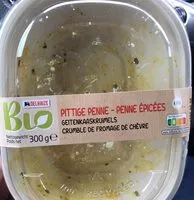 Mängden socker i Penne épicées bio crumble de fromage de chèvre