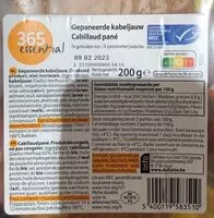 Mängden socker i Cabillaud pané