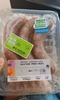 Mängden socker i Saucisse porc veau