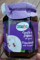 Mängden socker i Confit de figues au porto