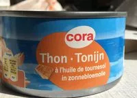 Mängden socker i Thon à l'huile de tournesol