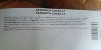 Mängden socker i Sandwich sucré