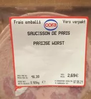 Mängden socker i Saucisson de Paris