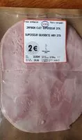 Mängden socker i Jambon cuit supérieur
