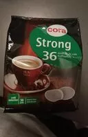 Mängden socker i Strong 36 dosettes de café