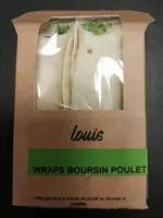 Mängden socker i Wraps Boursin Poulet