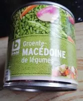 Mängden socker i Macédoine de légumes