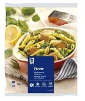 Mängden socker i penne zalm-spinazie romige saus 900g