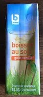 Mängden socker i Boisson au soja goût vanille