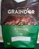 Mängden socker i Graindor café 36 pads Strong