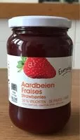 Mängden socker i Confiture fraises