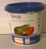 Mängden socker i Sirop de poires pommes dattes