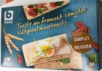Mängden socker i Toasts au froment complet