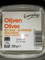Mängden socker i Olives au fromage dénoyautées