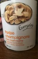 Mängden socker i Parijse champignons