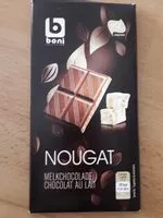 Mängden socker i Chocolat au lait NOUGAT