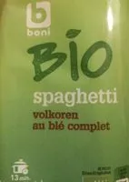 Mängden socker i Spaghetti au blé complet