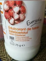 Mängden socker i Édulcorant de table à base d'aspartame