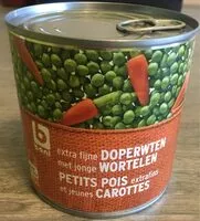 Mängden socker i Petits pois extrafins et jeunes carottes