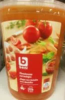 Mängden socker i Soupe aux tomates