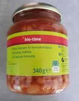 Mängden socker i Haricots blancs à la sauce tomate bio-time