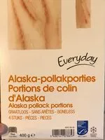 Mängden socker i Portions de colin d'alaska