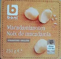 Mängden socker i Noix de macadamia
