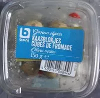 Mängden socker i Olives vertes cubes de fromage